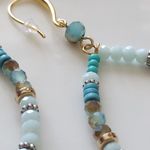 Free People New! FP Avril Stone Dangle Earrings Photo 12