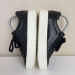 Vince  Benfield Black Leather‎ Platform Sneakers Low Top Womens Sz 7 US -Ret $250 Photo 6