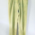 BDG  Slim Straight Button Fly Green Dyed Jeans Size 30 Photo 2