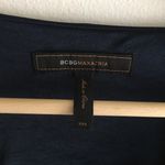 BCBG MAXAZRIA Size XXS Ink Navy Blouse Top V-Neck Slouchy Lined Boho MUA1D881 Photo 1