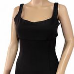 Diane Von Furstenberg  DVF "Bridget" Black Sheath Dress Size 6 Sleeveless Classic Cocktail Photo 3