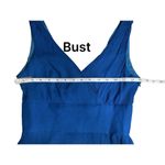 J.Crew Womens Size 4 RN77388 Deep Ocean Blue 100% Silk Bridesmaid Dress Photo 3