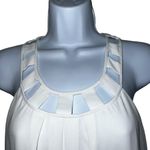 EXPRESS White Chiffon Front Cut Out Top Open Back EUC Size XS Photo 3