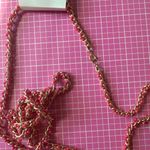 Nine West Elegant Pink Beads Gold Chain long Necklace 48” inches Photo 5