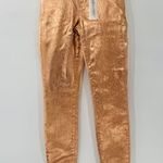 L'Agence NEW L’Agence Margot High Rise Skinny Petal & Light Rose Gold Foil Jeans Size 25 Photo 4