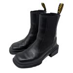 Dr. Martens Maybole Chelsea Boots Black Leather Platform Square Toe US 6 Photo 13