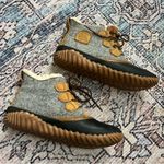 Sorel Waterproof Out and About Boots Lace Up Snow Boots Classic Gray Wool Sherpa Photo 0