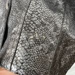Fashion Bug Vintage  Jacket Snakeskin Print Silver Button Front No Size‎ Tag Photo 8