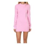 Cotton Citizen Tokyo Long Sleeve Mini Dress Size Small Pink Lightweight Preppy Photo 2