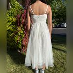 AQUA White Formal Tulle Midi Dress NWT size 0 Photo 9