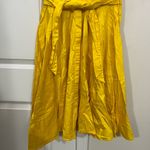 Badgley Mischka Yellow Shirt Collar Flare Dress Size 2 US $395 Photo 2