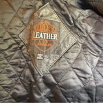 Vintage Lucky Leather Co large grunge jacket Structured moto animal print black Photo 6