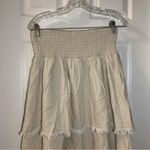 NWT MiuMax Tan Pull On 2 Tiered Aline Skirt Size J6 Photo 8