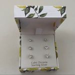 Nanette Lepore Cubic Zirconia Sterling Silver Earring Set Photo 0