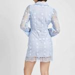 *NEW* En Saison Crochet Shirt Dress Blue Size XS Photo 1