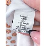 LA Hearts  Floral Tiered Babydoll Mini Dress Medium White Ditzy Ruffles Rayon Photo 4