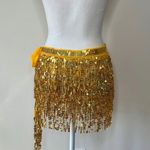 Sequin Fringe Costume Skirt Gold Size undefined Photo 5