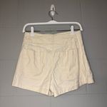 Maeve  by Anthropologie The Colette Linen Blend Cream High-Waisted Shorts Size 28 Photo 5