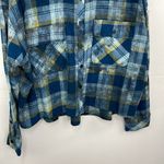 Madden Girl Long Sleeve Plaid Cropped Top w/Front Pockets & Sequin Patch size XL Photo 3