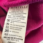 Montelli Womens Sz: Large Magnets Cowl Neck Side Button Round Bottom Cape. Pink Photo 5
