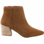 Kensie Lyden Brown Pointy Toe Ankle Bootie Heels Photo 0