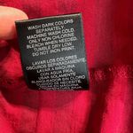 Norma Kamali  Tunic Top Womens XL Red Black Stripe 100% Organic Cotton 3/4 Sleeve Photo 7