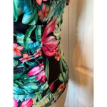 Grace Karin swim top tankini pink on black botanical size small women's Photo 6