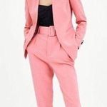 ZARA Basics Collection Collarless Blazer & High Waist Pants in Pink Photo 0