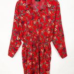 AX Paris Tribal Print Long Sleeve Red Dress Size 10 Photo 0