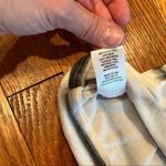 W By Worth  Black & White Stripe Short Sleeve Rouched Shoulder Top Small Photo 6