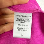 IC Collection Open Front Jacket Size Large Fuchsia Hot Pink Kimono Lagenlook Photo 3