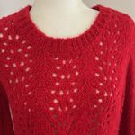 FOR THE REPUBLIC Red Wool/ Acrylic Blend Crew Neck Sweater sz M Photo 1