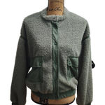 &merci Jacket Womens Size Small Green MJK3818 Snap Button Closure Cozy Photo 0