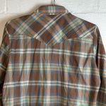 Wrangler Woman’s Collared Plaid Button Up Casual Western Long Sleeve Shirt Small Photo 4