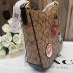 Coach NWT C6919 Ellie File Bag In Signature Canvas With Disco Patches Bag Photo 1