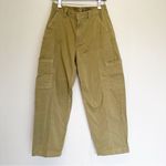 American Eagle NWT  OUTFITTER Stretch Barrel Cargo Pant Olive Photo 3