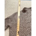 J.Jill  XS Petite Mock Neck Cable Knit Sweater Brown Marled Long Sleeve Soft Photo 4