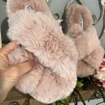 Steve Madden  Slipper Pink Fluffy Comfy Slides House Shoe Women 7 8 Plush Slip On Photo 6