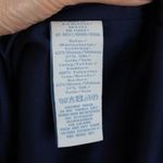 Boden Womens Silk Blend Colorblock Midi Dress Size 6L Navy Belted Casual Work Blue Photo 5