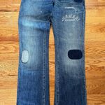 Armani Exchange EUC Armani Exchange Bootcut Jeans Women 4 Distressed Streetwear Floral Y2K Photo 2