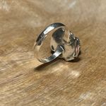 Sterling Silver Vintage Turquoise Filigree 925  Adjustable Ring Photo 10