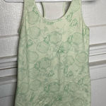 Lululemon  Athletica Light Green Floral Tank Top Photo 0