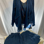 Click 3 pc set size XXL tank, jacket and pants Blue Photo 0