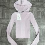ZARA NEW  Light Purple Hooded Sweater Size Small Photo 1