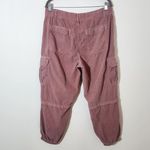 American Eagle  Pink Corduroy Cargo Joggers Size 14 Photo 3