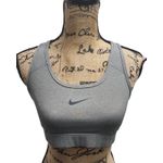 Nike  Sports Bra Gray Medium Support Workout Fitness Athletic‎ Gym Activewear Photo 0