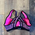 VSX Sport Women’s Cross Back Padded Underwire Sports Bra Pink & Black Photo 2