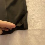 CeCe Pants Women's 14 Black Satin Ankle Slim Dressy Cocktail Evening Side Zip Photo 14