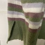 True Craft Open Front Long Striped Cardigan Photo 1