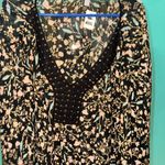 Woman Within  Sheer Black Blouse with Floral Design Photo 3